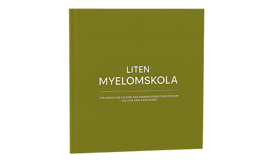 Blått bokomslag Liten myelomskola