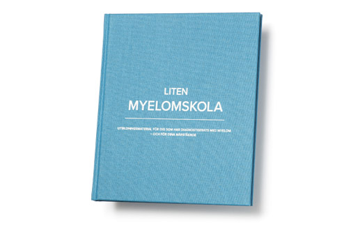 Blått bokomslag Liten myelomskola